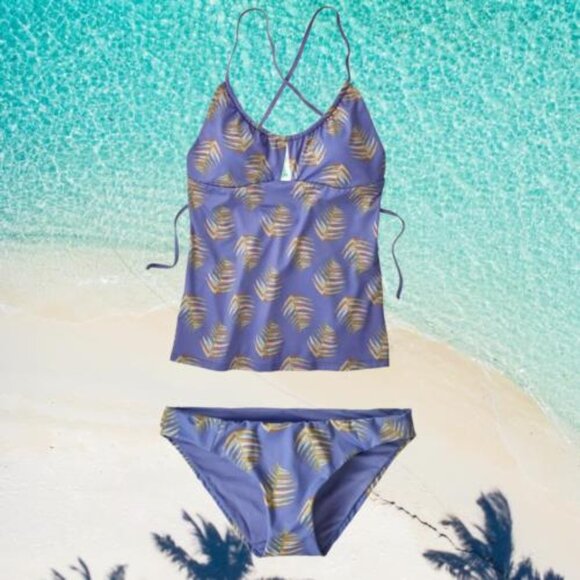 Patagonia 2 PC Tankini Swimsuit Bathing Suit Bikini SUP Surf Vacation Travel NWT - Picture 1 of 13